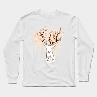 Floral Antlers Long Sleeve T-Shirt